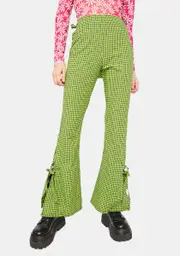 [The Ragged Priest] Trademark Gingham Flare Pants