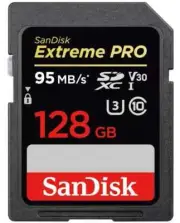 SanDisk Extreme Pro 128GB SDXC UHS-I Card - 95mb/sec - v30 - Class 10