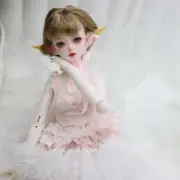 Full Set 1/4 BJD Doll Girl Doll Resin SD Ball Joint Doll Eye Elf Fairy Xmas Gift