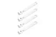 4x Cuisena Lemon Orange Lime Zester Stainless Steel Kitchen Cooking Zester White