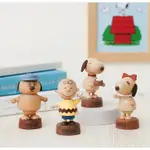 【PEANUTS】迷你彈簧擺飾（查理布朗／史努比／奧拉夫／貝兒／搖頭公仔／WOODERFUL LIFE）《筑品文創》