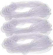 DOITOOL Elastic Mesh Tubing for Crafts 3 Pack 24m DIY Jewelry Making Flex Ribbon for Wreaths Belt Headband