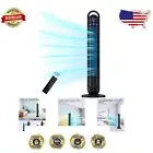 Bladeless Tower Fan with Remote - 45 Inch Quiet Oscillating Cooling Solution