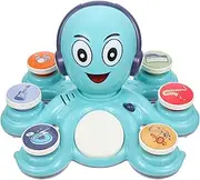 Toddmomy Electric Octopus Musical Cartoon Light Up Plaything for Safe Interactive Musical Engaging Design for Playtime Fun