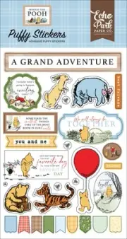 Echo Park Puffy Stickers-Winnie The Pooh TP363066