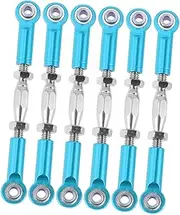 GETAJGHSD Rc Crawler Rod Linkage Set 6pcs 71mm Turnbuckle Rods Milled Aluminum for 1/10 Scale Rc Trucks and Buggies