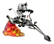 GENTLE GIANT STAR WARS KUSTOMZ SCOUT TROOPER ON SPEEDER BIKE FIGURE NEW U.S.