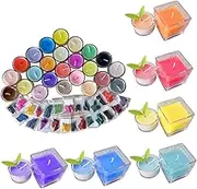 PERSELOSO Colors DIY Candle Dye Flakes Each Vegan Wax Pigment for Soy Candle Making Safe Non Irritant Vibrant Colors for DIY Not Included
