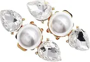 [Healvian] 1 pair Sparkling Rhinestone Shoe Clips for Women Elegant Detachable Charms for Heels Fashionable Buckle Accessories for Weddings and Special Occasions