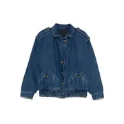 [Blazé Milano] Blazé Milano Elasticated Pocket Denim Jacket 0 NUMERIC BLUE