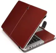 Book Case Compatible with MacBook Pro 13 inch Model A1278 with CD-RO PU Leather
