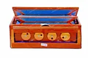 Shruti Box 12 Notes Swarpeti Treditional Octave South Indian Natural Wood Color