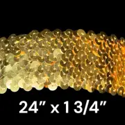 Gold Stretch Sequin Trim Arts & Crafts 24” X 1 3/4”