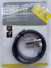 Targus Defcon CL Notebook Laptop Cable Combo Lock Computer PA410U