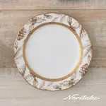 【NORITAKE】金色聖誕金邊白瓷可微波 展示盤單入組