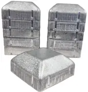 10x 50mm x 50mm SQUARE POST TUBE CAP Galvanised Steel Fence pool gate Bulk 50x50
