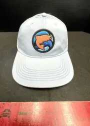 Adjustable Baseball Hat, Light Blue, Fish NWT