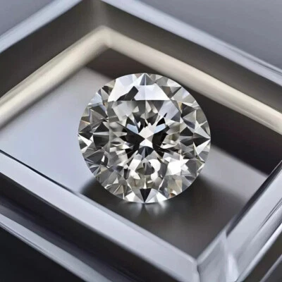 Round Brilliant Cut IGI Certified 4.40 Ct Lab Grown CVD Diamond D Color VVS1 -V5