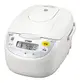 TIGER Rice Cooker 5.5 Rice Cooker with Microcomputer Cooking Menu White JBH-G101W