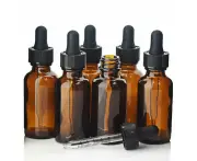 10PCS 10ML Amber Glass Bottles Liquid Dropper Reagent Eye Pipette Essential Oils Bottle