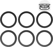 [rqyekdo] 2PC Kitchen Sink Strainer Gasket Seal Rings,Fits Standard 3-1/2 inch Sink Drains,Garbage Disposal Rubber Seal Kit for InSinkErator 80032 Compatible Models, No Plumber's Putty Required (3Pack)