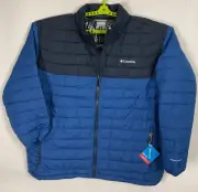 Columbia Powder Lite II Insulated Jacket Coat Blue Mens Sz 3X Big & Tall New