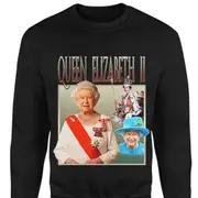QUEEN ELIZABETH Homage Sweatshirt CrewneckHoodie sweatshirt