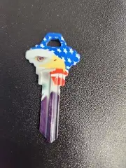 AMERICAN BALD EAGLE WITH STATUE OF LIBERTY SCHLAGE SC1 KEYBLANK