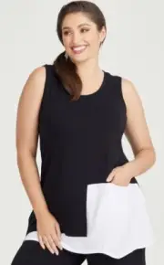 FREE POST NWT TS14+ Taking Shape Tunic Top 20 RRP $99.95