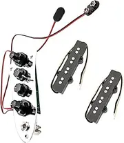 ifundom Jb Humbucker Pickup Set for 4-string Bass Tone Adjustment Tool Iron Bass Part Easy to Use
