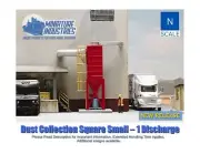 N Scale Dust Cyclone Sq. S. Building Structure Train Layout