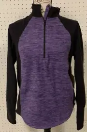 St John's Bay Womens Fleece Quarter-Zip Pullover Sweatshirt ~ PS