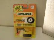 1991 MATCHBOX SUPERFAST #6 YELLOW EXCAVATOR RED BUCKET NEW ON CARD