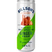 Billson's Ginger Beer & Spiced Apple Can 355mL