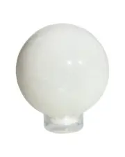 White Jade Sphere - Stand Included - A