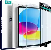 ESR 2 Pack Armorite Screen Protector for iPad 11th/10th Generation A16 (11/10.9 Inch, 2025/2022), 9H Tempered-Glass Film with Easy Application Tray, Military-Grade Protection, Anti-Scratch, HD Clarity