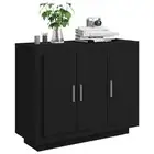 Sideboard Black 92X35x75 Cm Engineered Wood Wood Sideboards & Buffets
