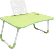 ERINGOGO Folding Laptop Holder Bed Study Desk Plastic Bed Table Grooves for Boys and Girls Adults