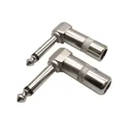 Right Angle Connector for Mixers Speaker Cables Guitar Cables 1/4" Plugs