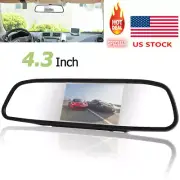US - 4.3" Car Rear View Mirror Monitor Screen Car Parking Reverse System