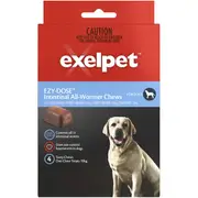 Exelpet Ezy Dose Dog Treatment Intestinal All Wormer 4 pack