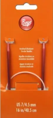 Boye ~ (US7) - Aluminum Circular Needles - 4.5mm, 2ct