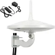 Outdoor TV Antenna - ANTOP AT-415B 360°Omni-Directional TV Antenna - 65 Miles Range with VHF&UHF 4K Ready HDTV Antenna for Outdoor/Attic/RV Use