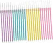 LIFKICH 40pcs 5 Boxes Colorful Slender Birthday Cake Candles in Long Elegant Design for Party Decoration for Birthdays and Celebrations and Eye Catching