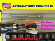 Composite Video Audio AV TV DIN RCA Cable for Commodore 64 C64 C-64 + More