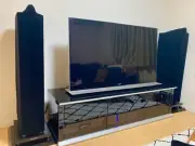 High-end speaker cover for B&W 703S3 1pair made of velvet suede