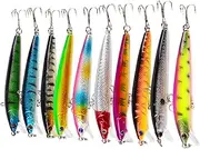 10pcs ABS Plastic Mixed Models Fishing Lures Mix Minnow Crank Lure Bait Tackle HOT