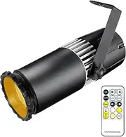 SENLAN 15W Double White/Cool White Warm White LED Pinspot Light with Manual Focus by IR Controller Headlight for Disco KTV Party Wedding
