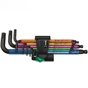 Tools 950 SPKL/9 SM N SB Long Arm Hex Key Set 9 Pieces Multicolour L-Key Set