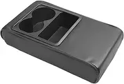 Car Armrest Cover, Waterproof PU Leather Armrest Box Mat With Cup Holder, Car Console Cover, Easy Install Console Mat, Car Interior Accessories